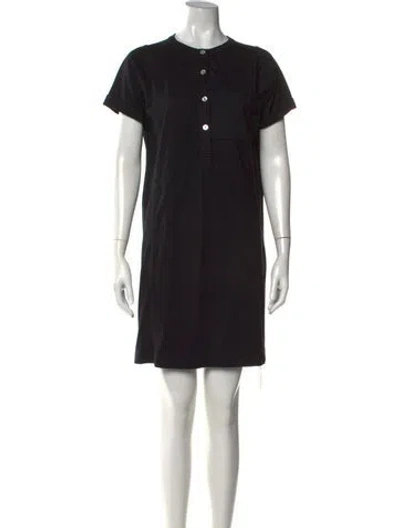 Pre-owned A.p.c. Mini Dress In Black