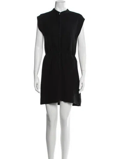 Pre-owned A.p.c. Mini Dress In Black