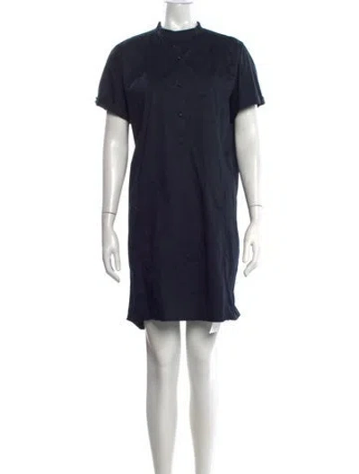 Pre-owned A.p.c. Mini Dress In Black