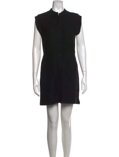 Pre-owned A.p.c. Mini Dress In Black