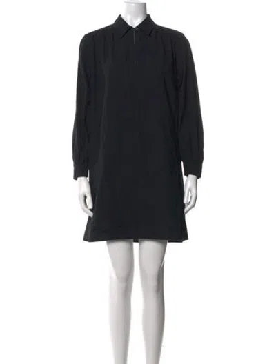 Pre-owned A.p.c. Mini Dress In Black
