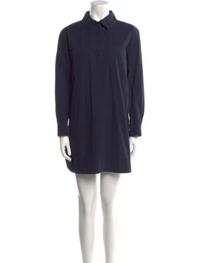 Pre-owned Apc Mini Dress In Blue