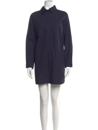 Pre-owned Apc Mini Dress In Blue