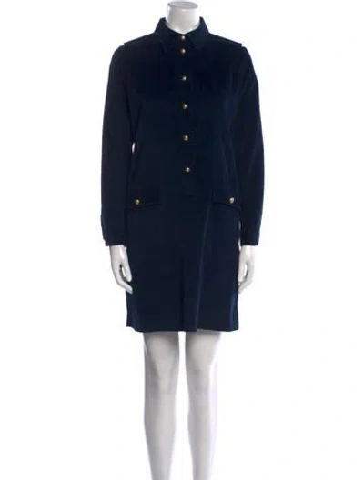 Pre-owned Apc Mini Dress In Blue