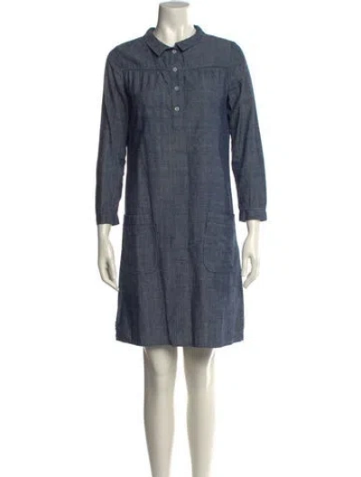 Pre-owned Apc Mini Dress In Blue