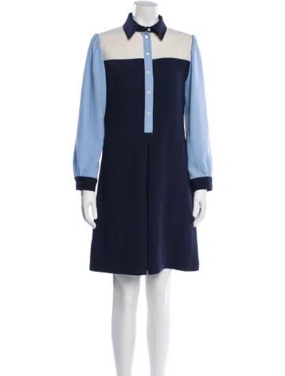 Pre-owned Apc Mini Dress In Blue