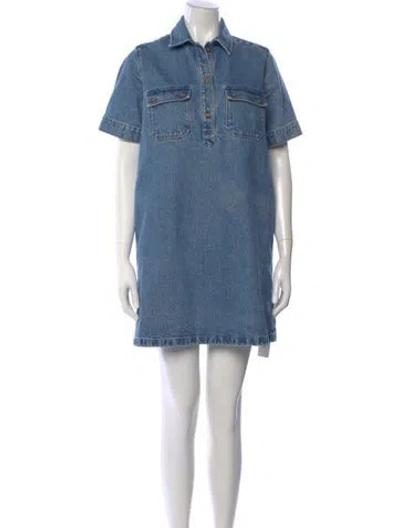 Pre-owned Apc Mini Dress In Blue