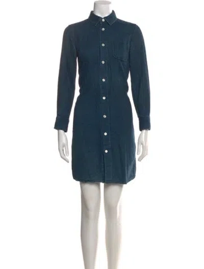 Pre-owned Apc Mini Dress In Blue