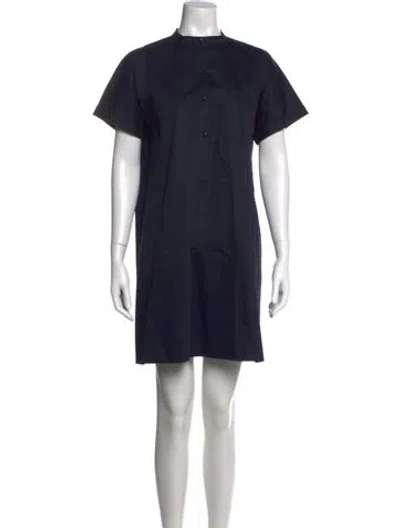 Pre-owned A.p.c. Mini Dress In Blue