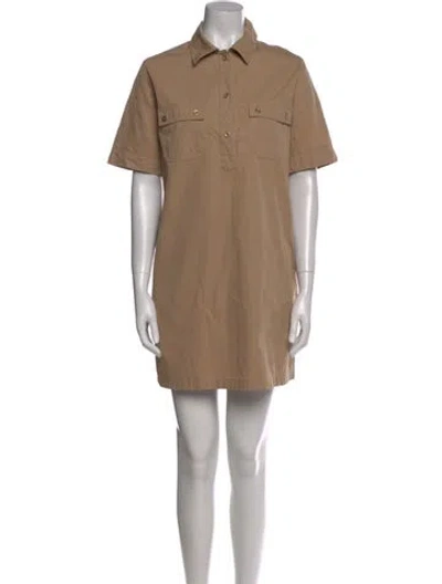 Pre-owned Apc Mini Dress In Brown