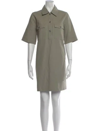 Pre-owned Apc Mini Dress In Green