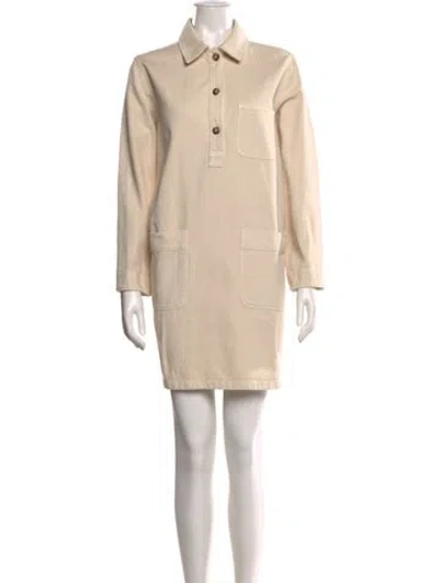 Pre-owned Apc Mini Dress In Neutral