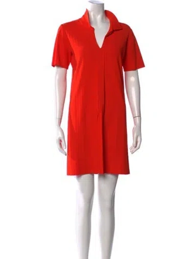 Pre-owned A.p.c. Mini Dress In Orange