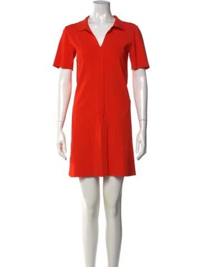 Pre-owned A.p.c. Mini Dress In Orange
