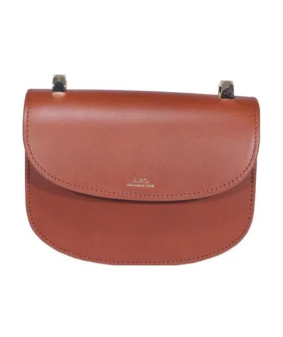Apc Mini Geneve Crossbody Bag In Red