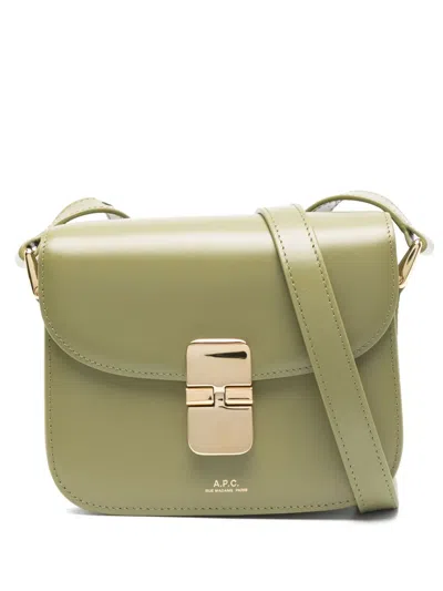 Apc Mini Grace Shoulder Bag In Green