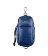 Apc Mini Keychain Pouch In Iak - Dark Navy Blue