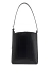 Apc Mini Leather Crossbody Handbag With Adjustable Strap In Black