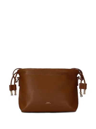 Apc Mini Ninon Crossbody Bag In Brown
