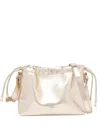 Apc Mini Ninon Drawstring Shoulder Bag In Metallic