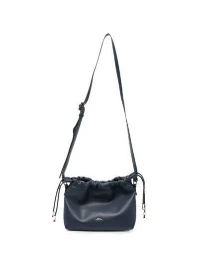 A.p.c. Mini Ninon Shoulder Bag In Blue