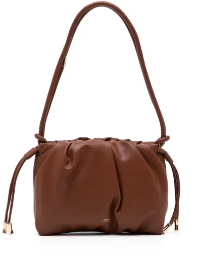 Apc Mini Ninon Shoulder Bag In Brown
