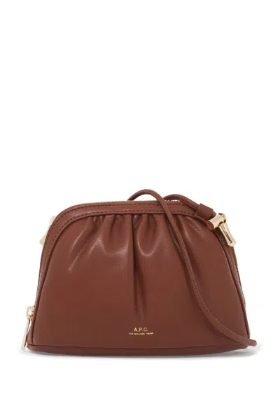 Apc Mini Ninon Shoulder Bag With Strap In Brown