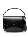 Apc Mini Sac Sarah Smooth Leather Bag In Black