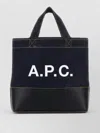 Apc A.p.c. Denim Mini Axel Shopping Bag In Purple