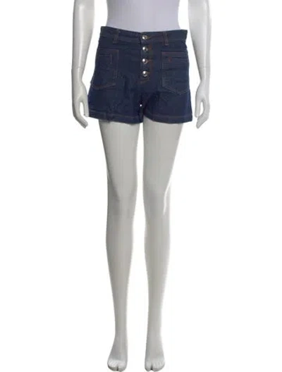 Pre-owned A.p.c. Mini Shorts In Blue