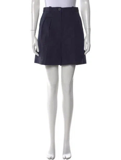 Pre-owned A.p.c. Mini Shorts In Blue