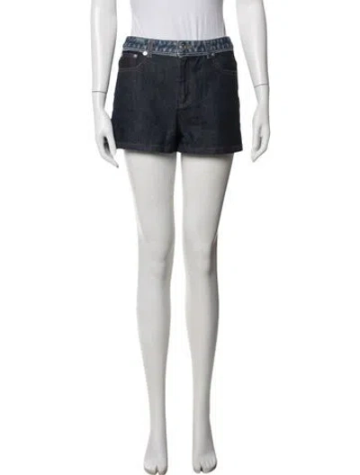 Pre-owned A.p.c. Mini Shorts In Blue