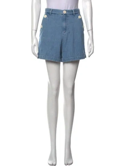 Pre-owned A.p.c. Mini Shorts In Blue