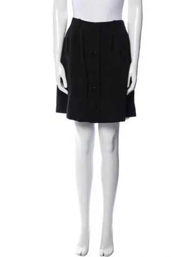Pre-owned Apc Mini Skirt In Black