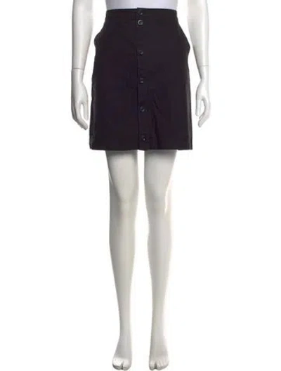 Pre-owned Apc Mini Skirt In Black