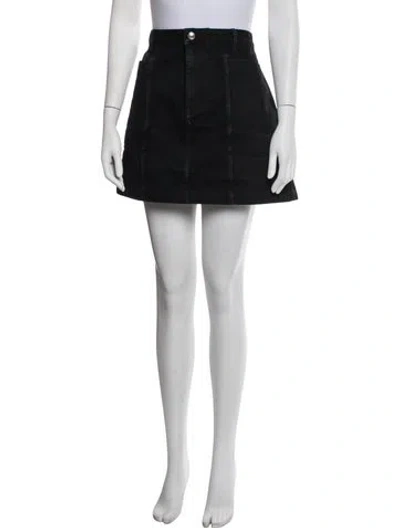 Pre-owned A.p.c. Mini Skirt In Black
