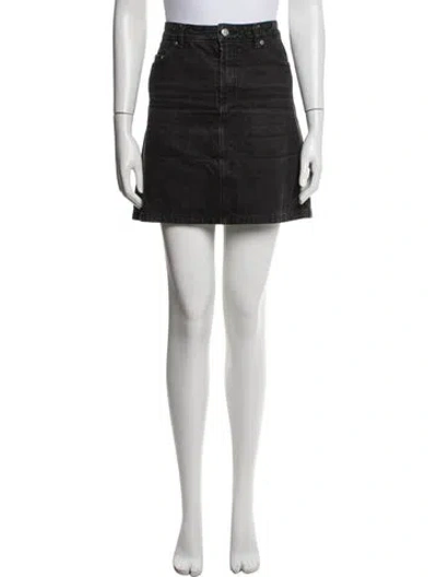 Pre-owned A.p.c. Mini Skirt In Black