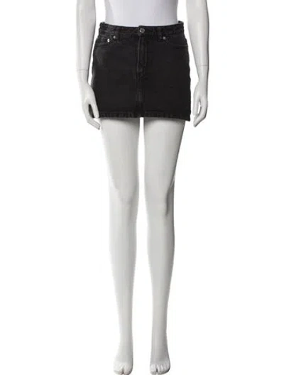 Pre-owned Apc Mini Skirt In Blue