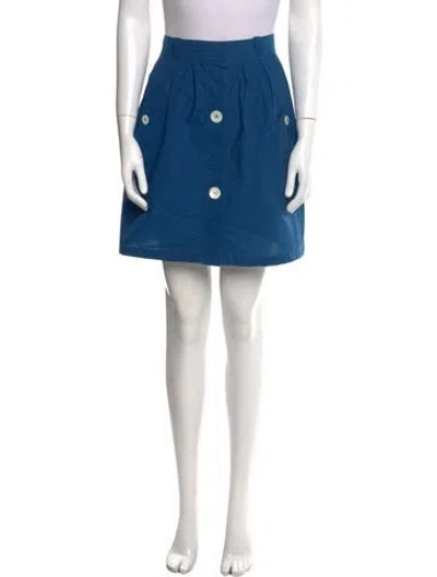 Pre-owned Apc Mini Skirt In Blue