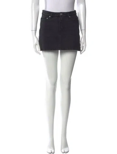 Pre-owned Apc Mini Skirt In Blue