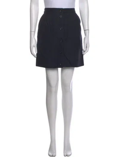 Pre-owned Apc Mini Skirt In Blue