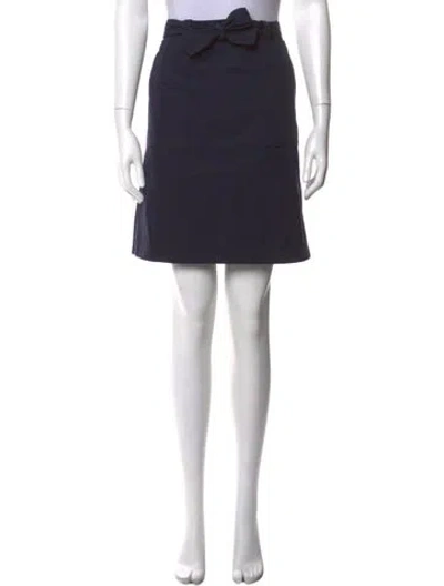 Pre-owned A.p.c. Mini Skirt In Blue