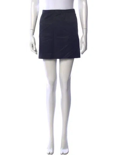 Pre-owned A.p.c. Mini Skirt In Blue