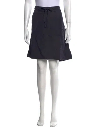 Pre-owned A.p.c. Mini Skirt In Blue