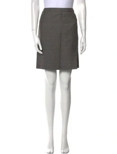 Pre-owned Apc Mini Skirt In Brown
