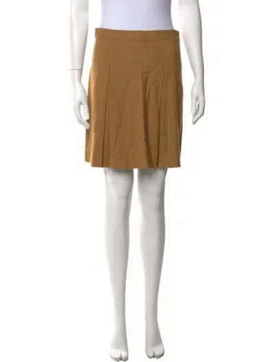 Pre-owned A.p.c. Mini Skirt In Brown