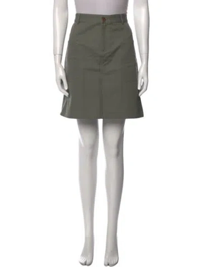 Pre-owned Apc Mini Skirt In Green