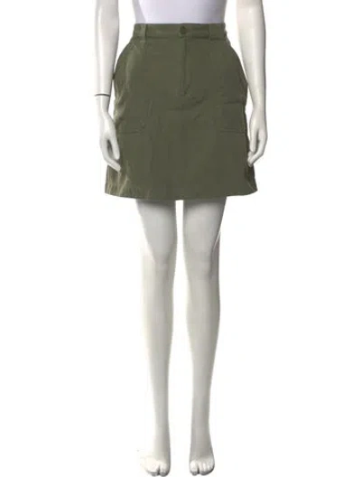 Pre-owned Apc Mini Skirt In Green