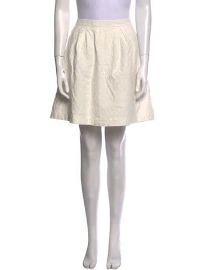 Pre-owned Apc Mini Skirt In Neutral