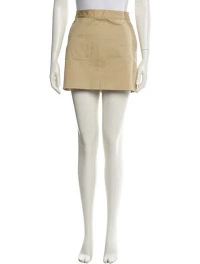 Pre-owned Apc Mini Skirt In Neutral